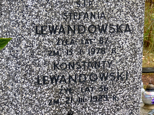 Stefania Lewandowska 1890 Zielonka - Grobonet - Wyszukiwarka osób pochowanych