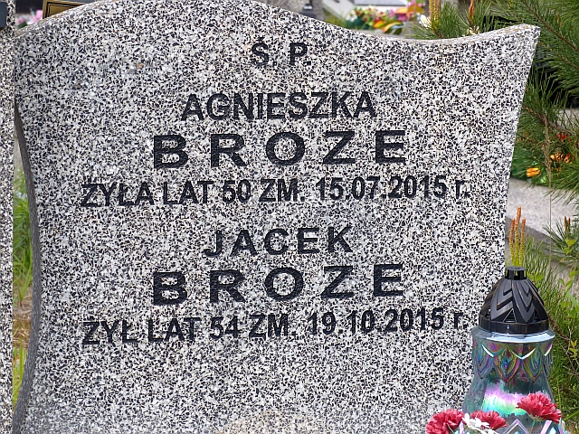 Grób Agnieszka Broze