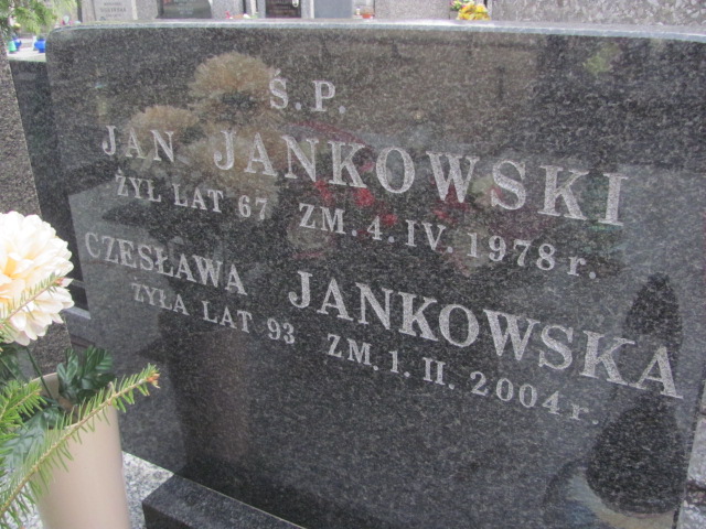 Jan Jankowski 1911 Zielonka - Grobonet - Wyszukiwarka osób pochowanych