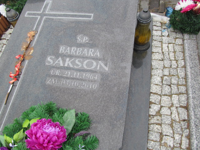 Barbara Sakson 1964 Zielonka - Grobonet - Wyszukiwarka osób pochowanych