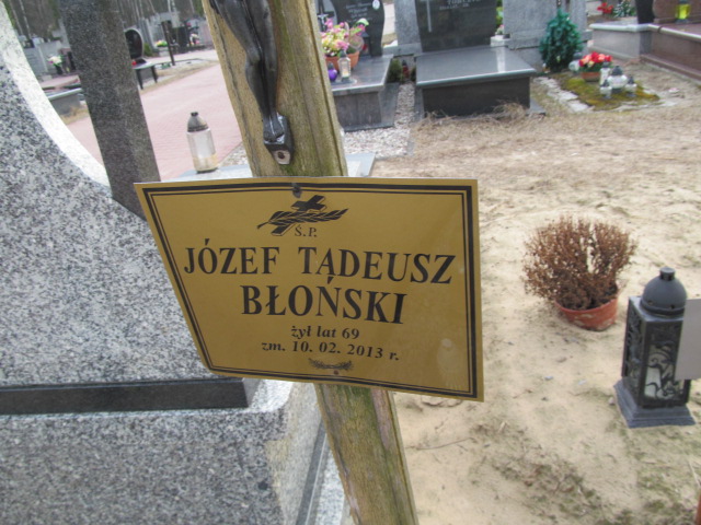 Józef Tadeusz Błoński Zielonka - Grobonet - Wyszukiwarka osób pochowanych