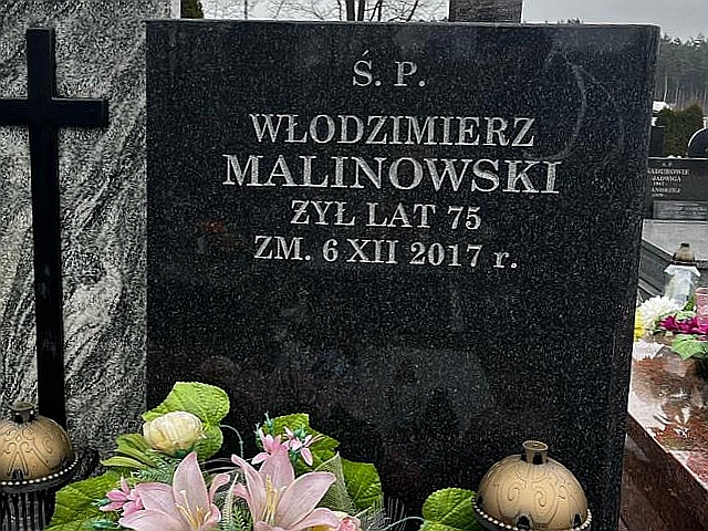 Włodzimierz Malinowski 1942 Zielonka - Grobonet - Wyszukiwarka osób pochowanych