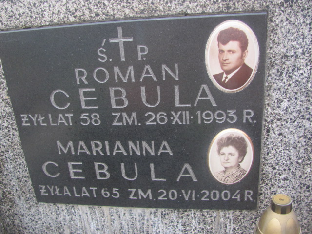 Roman Cebula 1935 Zielonka - Grobonet - Wyszukiwarka osób pochowanych