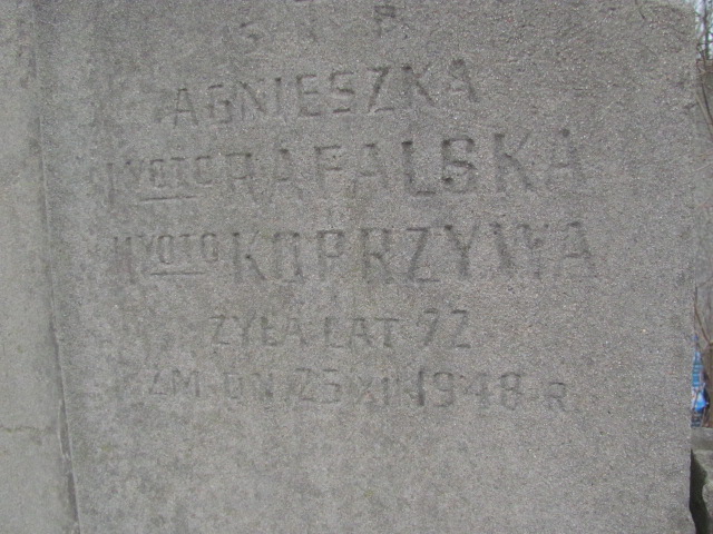 Agnieszka Koprzywa 1877 Zielonka - Grobonet - Wyszukiwarka osób pochowanych