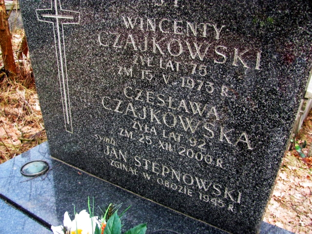 Czesława Czajkowska 1908 Zielonka - Grobonet - Wyszukiwarka osób pochowanych