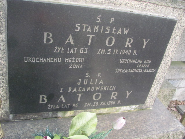 Julia Batory 1884 Zielonka - Grobonet - Wyszukiwarka osób pochowanych