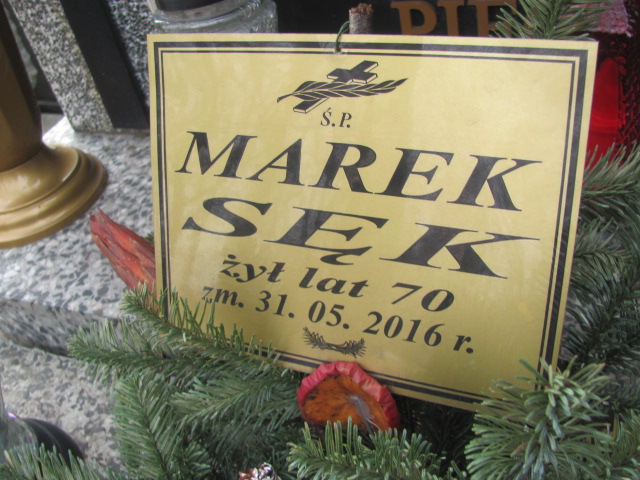 Marek Sęk 1946 Zielonka - Grobonet - Wyszukiwarka osób pochowanych