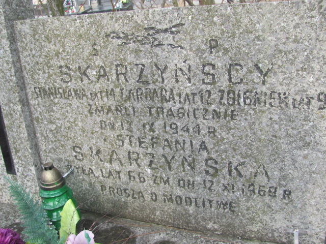 Stefania Skarżyńska 1902 Zielonka - Grobonet - Wyszukiwarka osób pochowanych