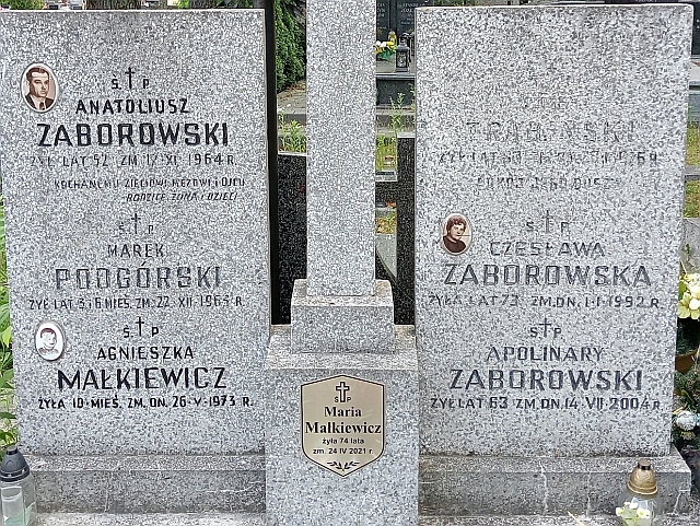 Czesława Zaborowska 1919 Zielonka - Grobonet - Wyszukiwarka osób pochowanych